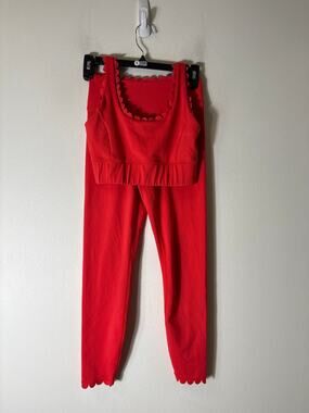 IVL Collective Red Scalloped Athletic Set Sz 4